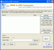 DWG to PDF Convert screenshot